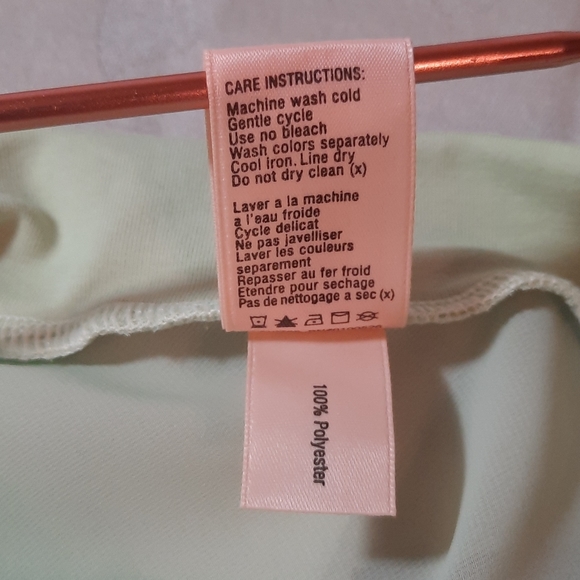 Mirella Seafoam Georgette Mock Wrap Skirt - Picture 4 of 5